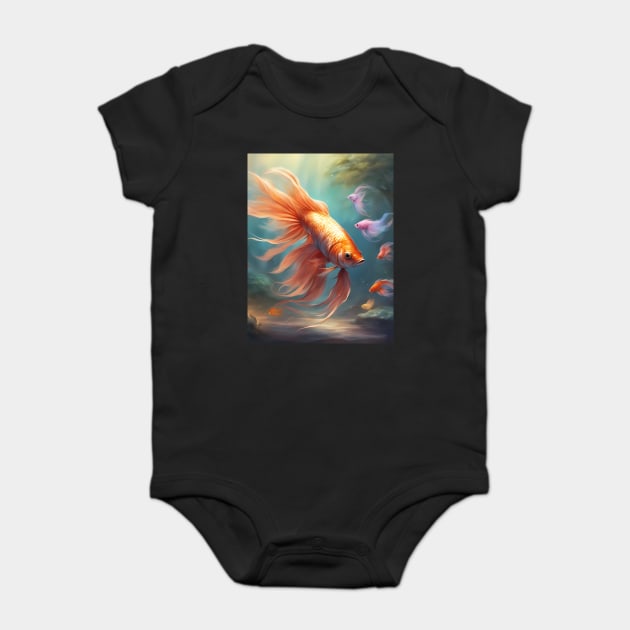 Intimate Fishy Friends Baby Bodysuit by animegirlnft